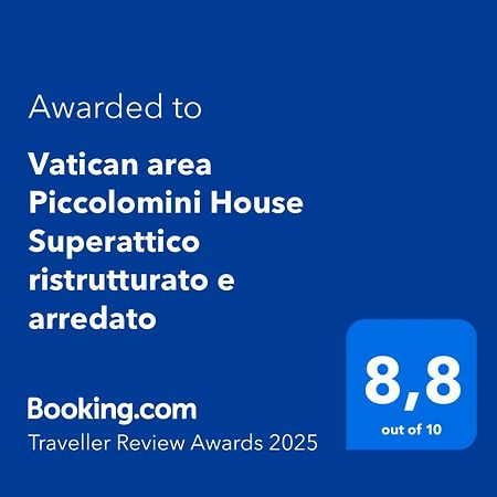 Vatican Area Piccolomini House Superattico Ristrutturato E Arredato Řím Exteriér fotografie